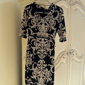 B&W Pencil Skirt Dress